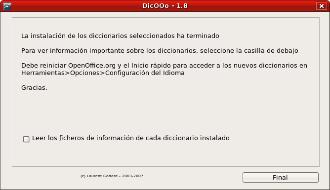 DicOOo ventana final